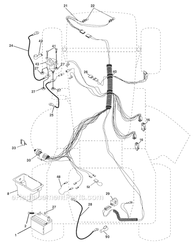 Page A Diagram and Parts List for WE1538A  Weed Eater Lawn Tractor